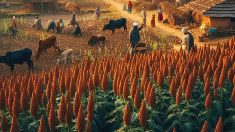 Sorghum crop production in India